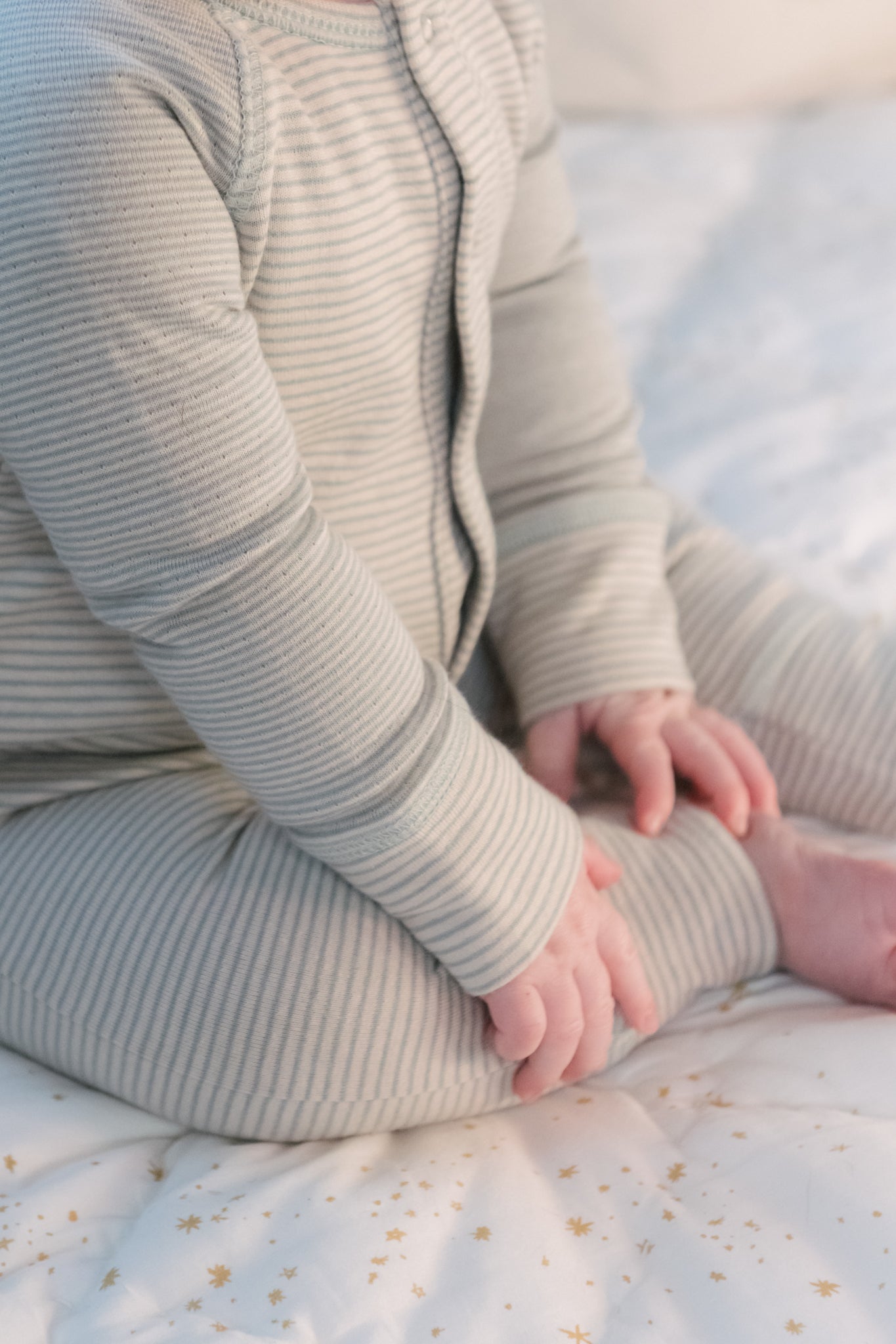 Sailor Stripe Raglan Romper - Sea