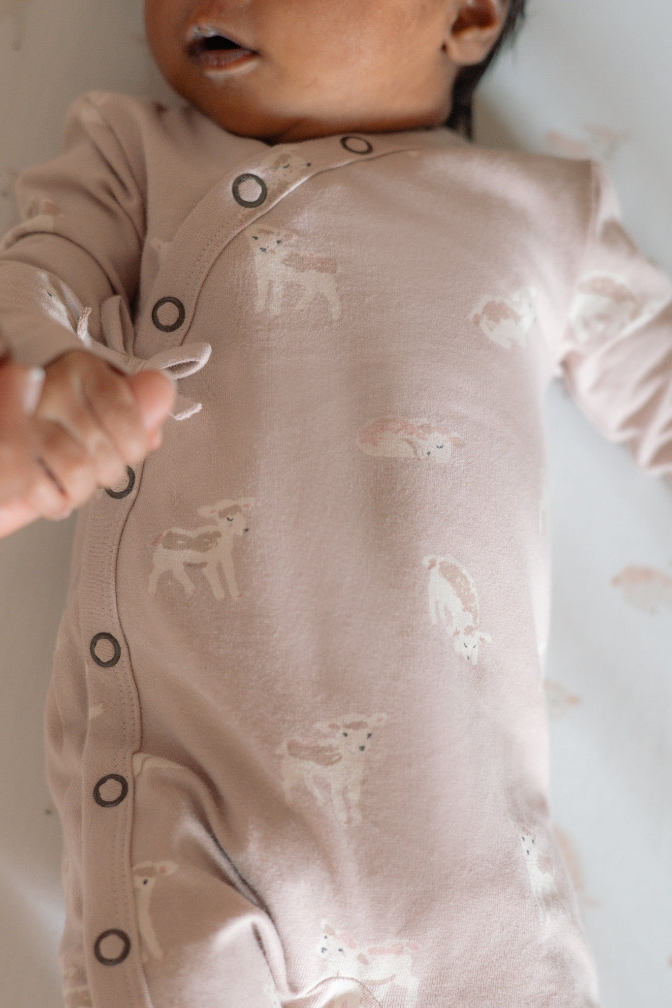 baby the littles kimono romper dear lamb