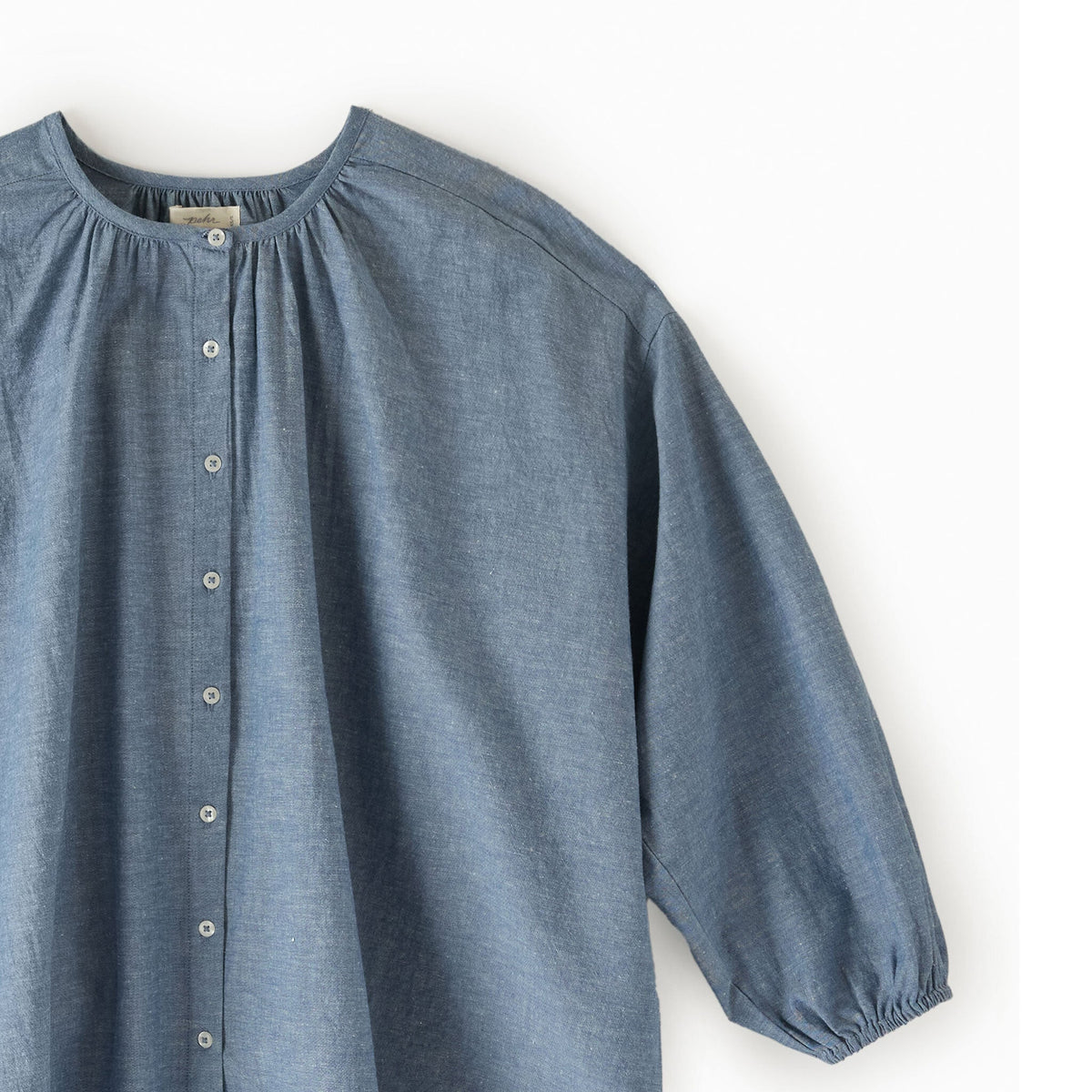 women's blouse chambray