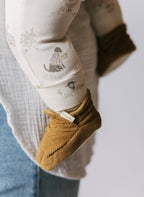 corduroy bootie ochre