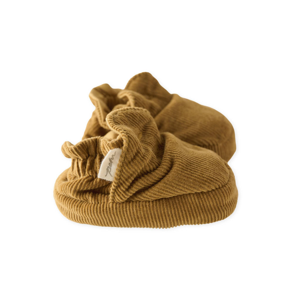 corduroy bootie ochre