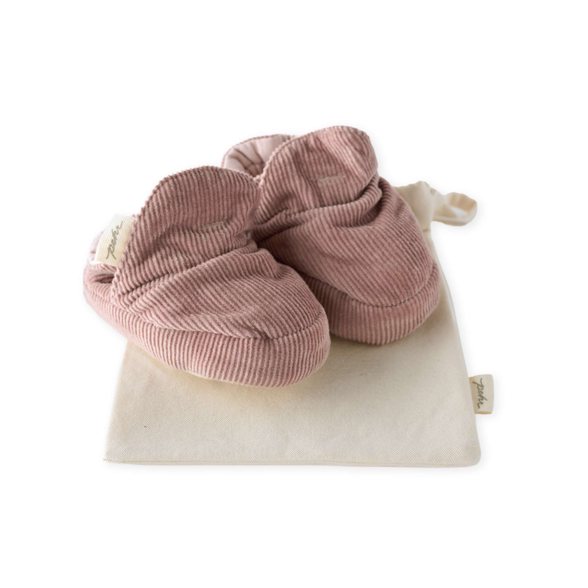 corduroy bootie thistle in pinks pattern