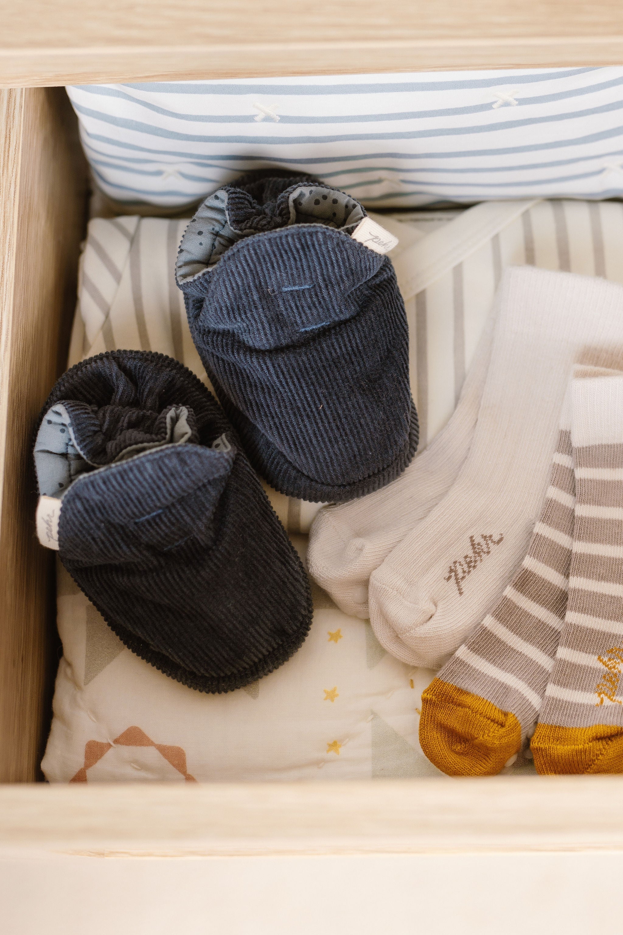 Corduroy Bootie - Ink Blue