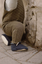 corduroy bootie ink blue