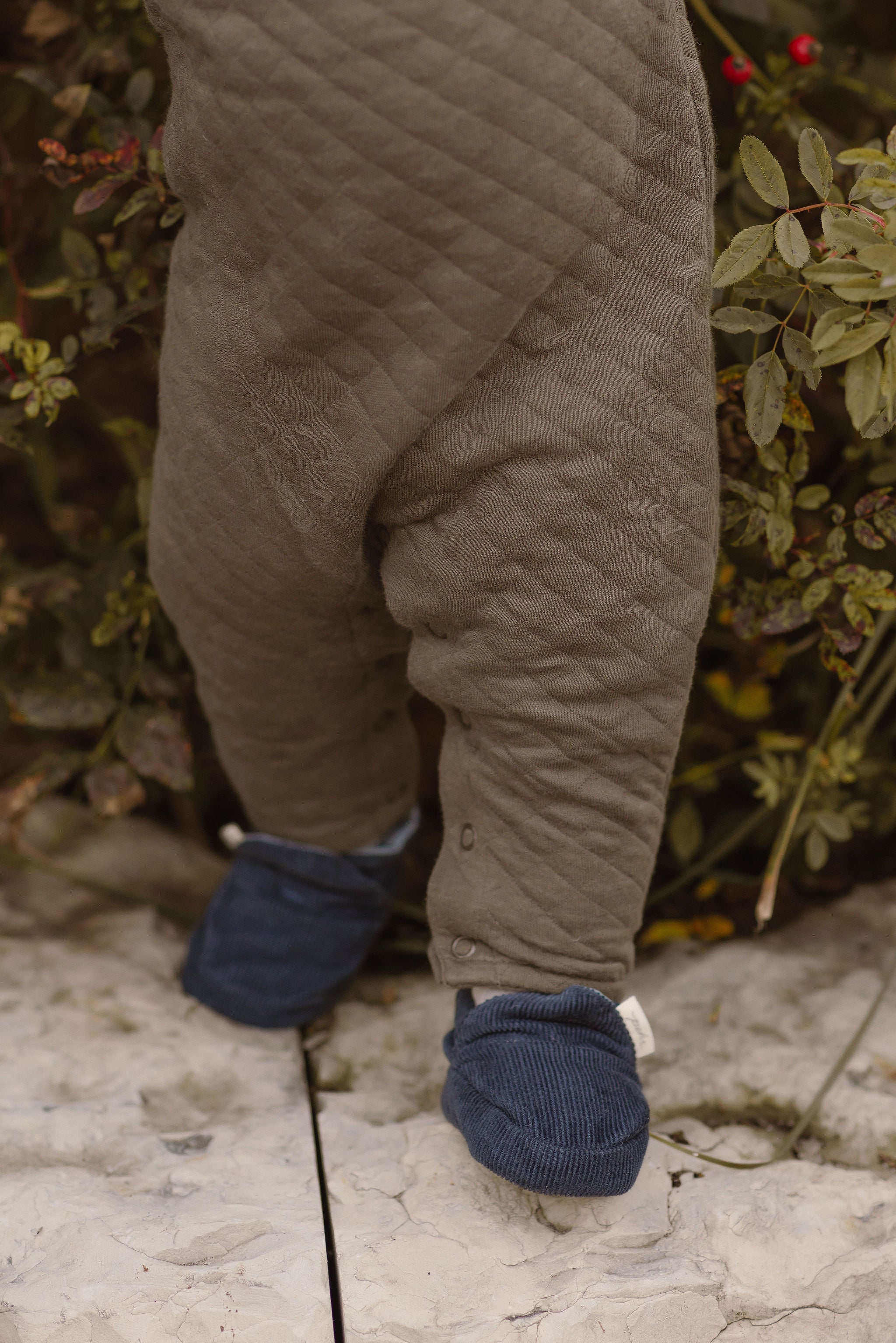 Corduroy Bootie - Ink Blue