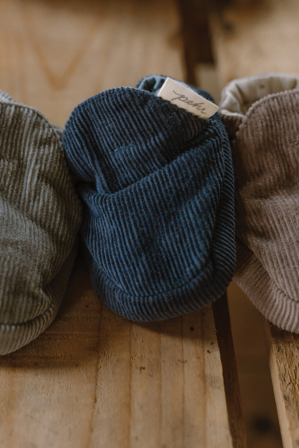corduroy bootie ink blue