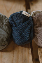corduroy bootie ink blue