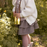 Ribbed Tights with Grips - Blossom