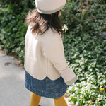 Ribbed Tights with Grips - Ochre