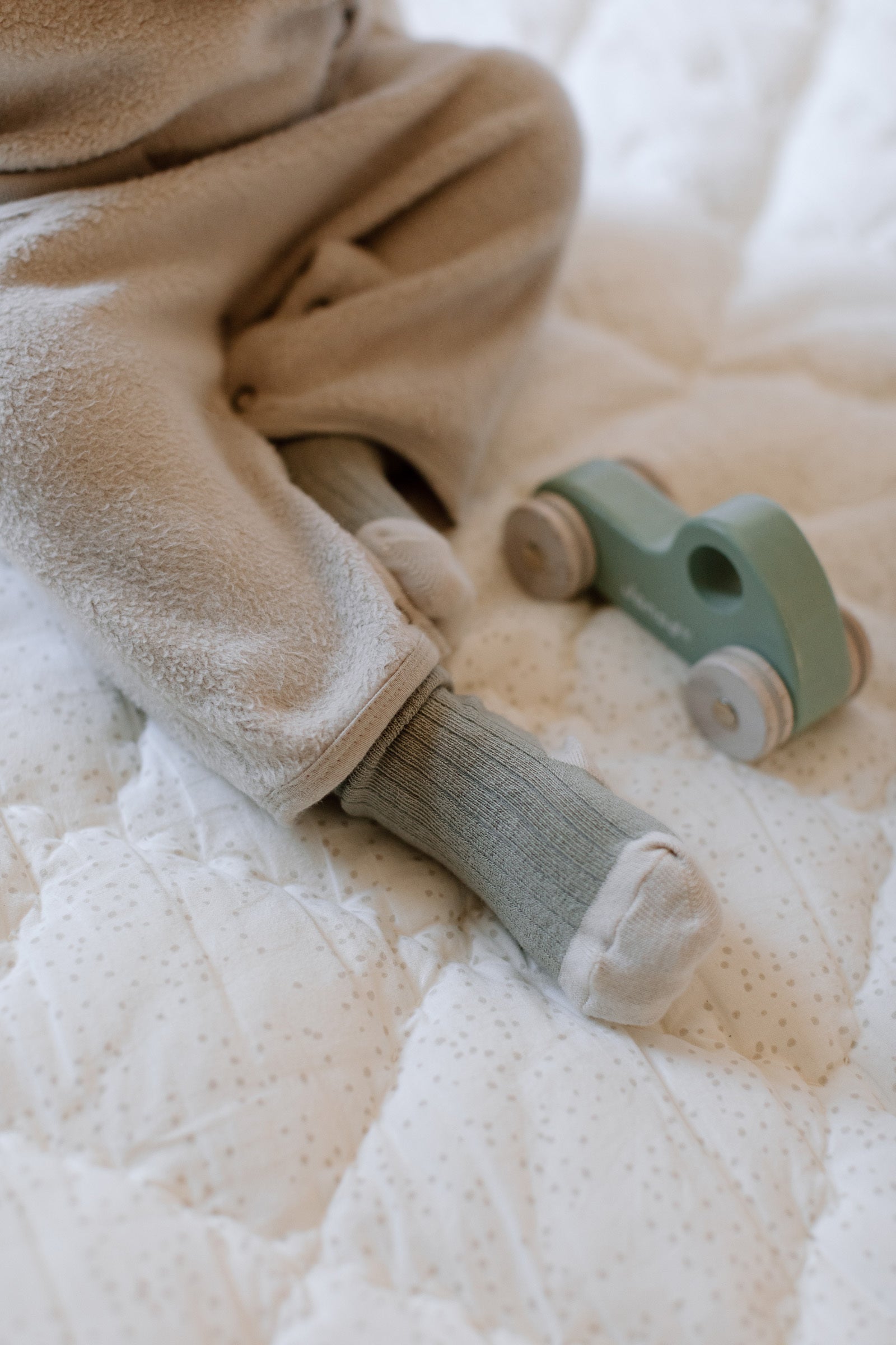 Crew Socks with grips 3-Pack - Sage