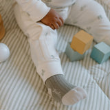 Crew Socks with grips 3-Pack - Sage