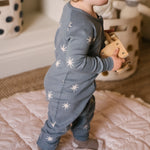 Crew Socks with grips 3-Pack - Mushroom