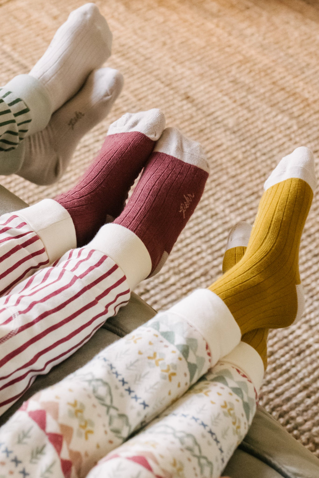 crew socks with grips 3 pack mulberry