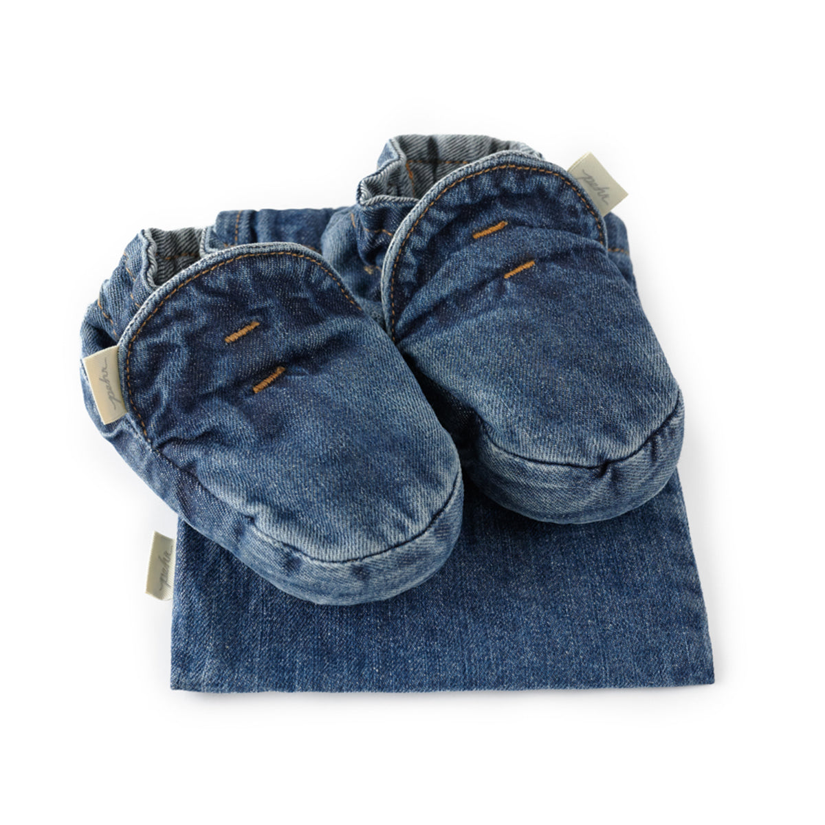 denim bootie vintage wash in blues pattern