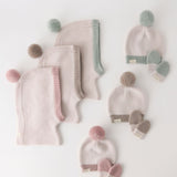 Toddler Wool Knit Mitten - Rose