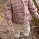 Toddler Wool Knit Mitten - Rose