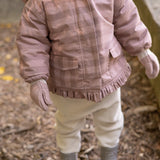 Toddler Wool Knit Mitten - Rose