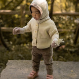 Toddler Wool Knit Mitten - Rose