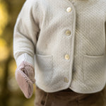 Toddler Wool Knit Mitten - Rose