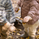Toddler Wool Knit Mitten - Rose