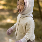 Toddler Wool Knit Mitten - Rose