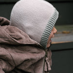 Toddler Wool Knit Balaclava - Natural - Rose