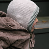 Toddler Wool Knit Balaclava - Natural - Rose