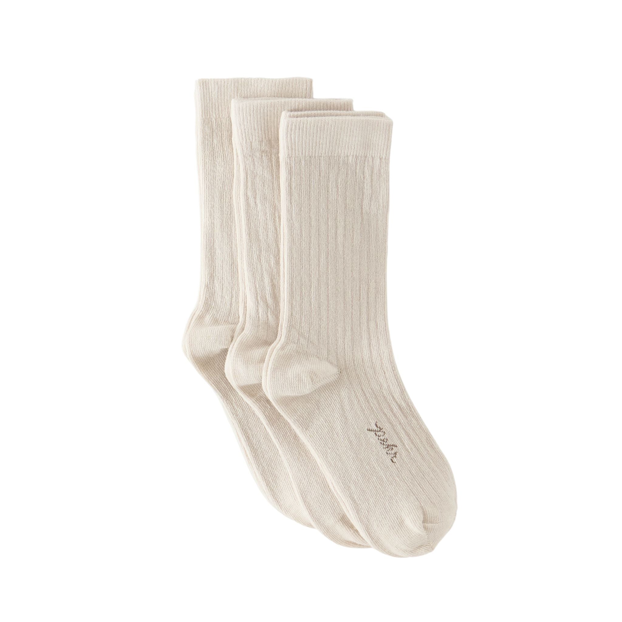 Crew Socks 3 - Pack - Natural
