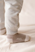 kids crew socks 3 pack light mushroom