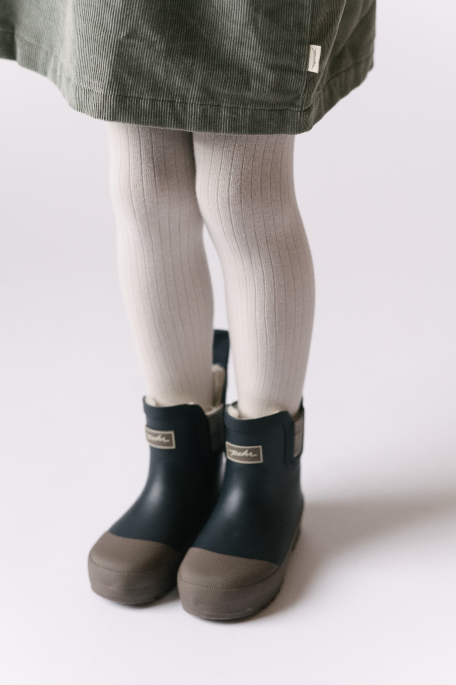 ribbed tights 2 pack natural