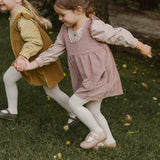 ribbed tights 2 pack natural