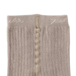 ribbed tights 2 pack light mushroom