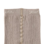 Ribbed Tights - Light Mushroom