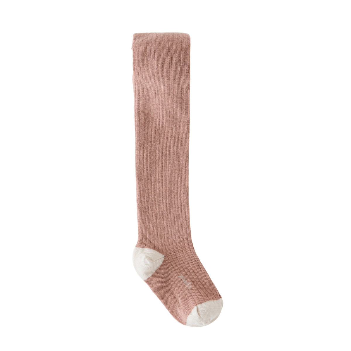 ribbed tights blossom in pinks pattern