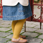 ribbed tights 2 pack ochre