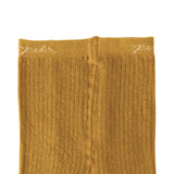 Ribbed Tights - Ochre