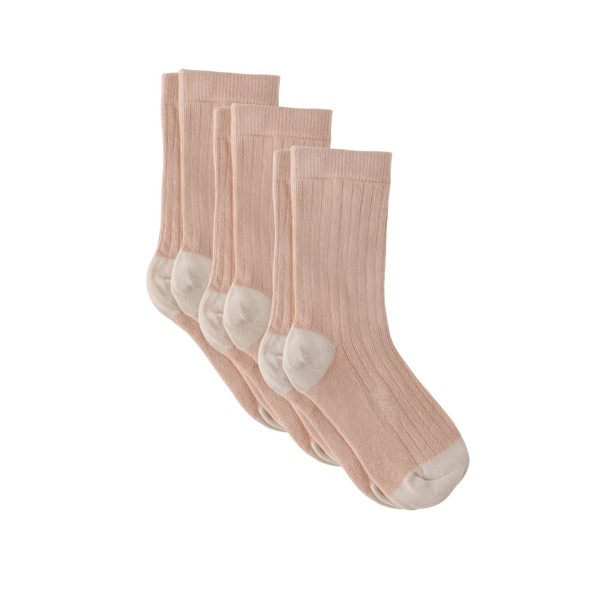 toddler crew socks 3 pack blush in pinks pattern