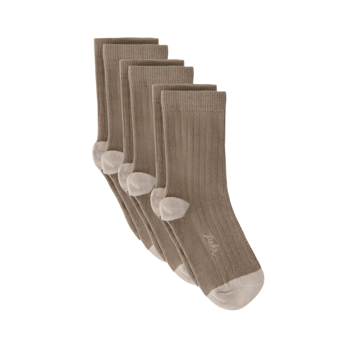 toddler crew socks 3 pack mushroom in neutrals pattern