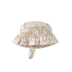 ruffle bucket hat floret in multi pattern