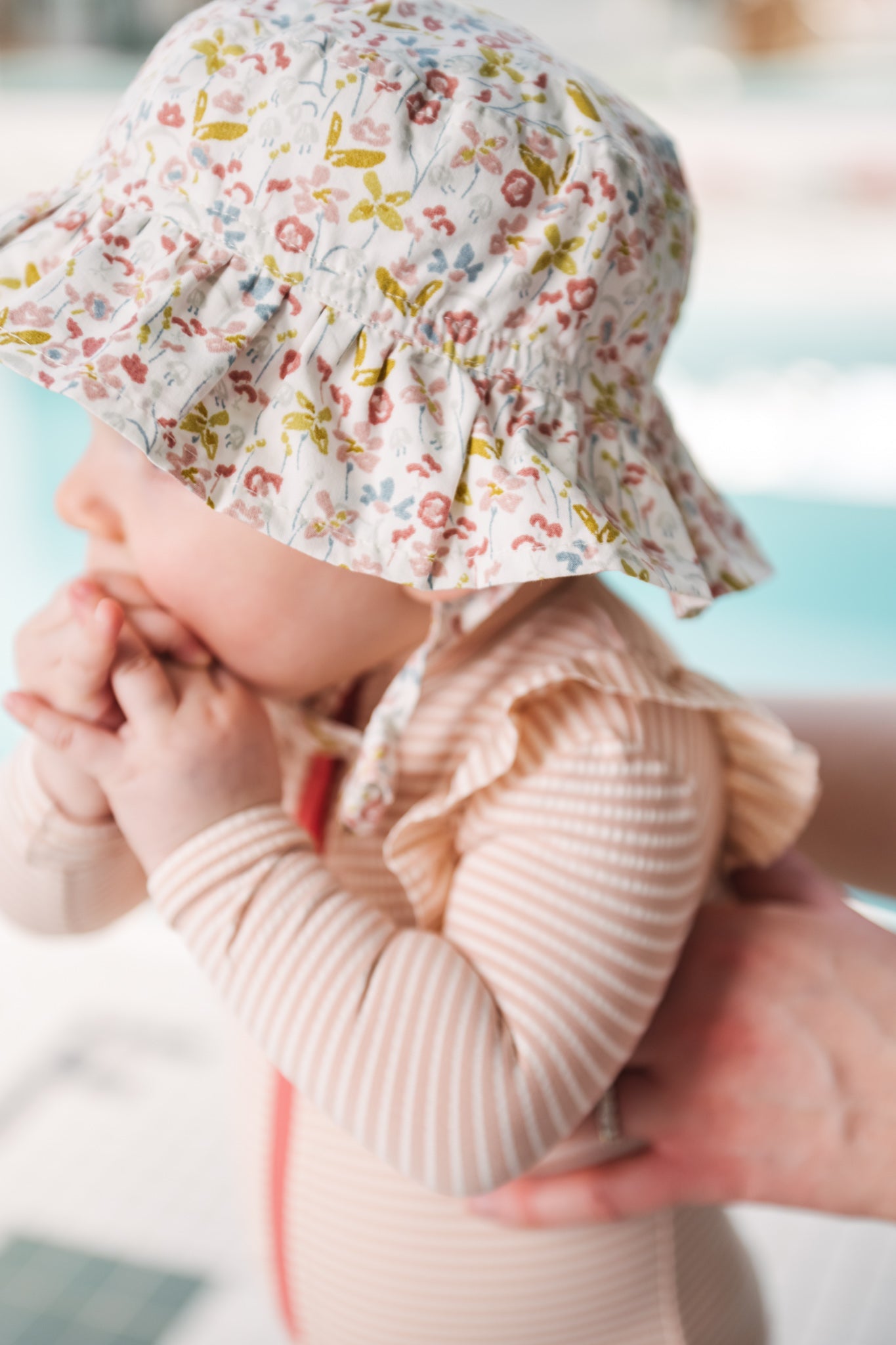 Ruffle Bucket Hat - Floret