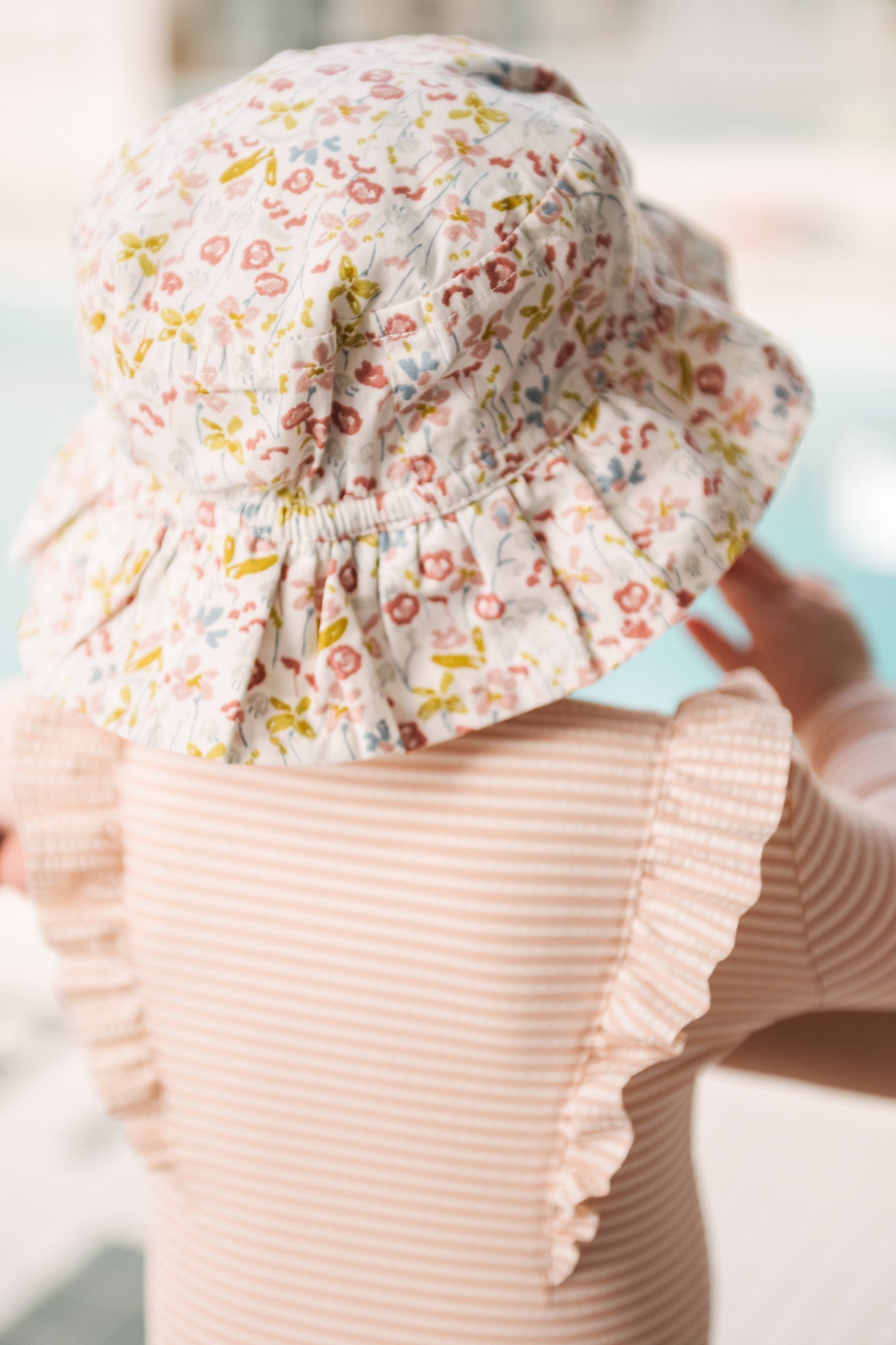 Ruffle Bucket Hat - Floret
