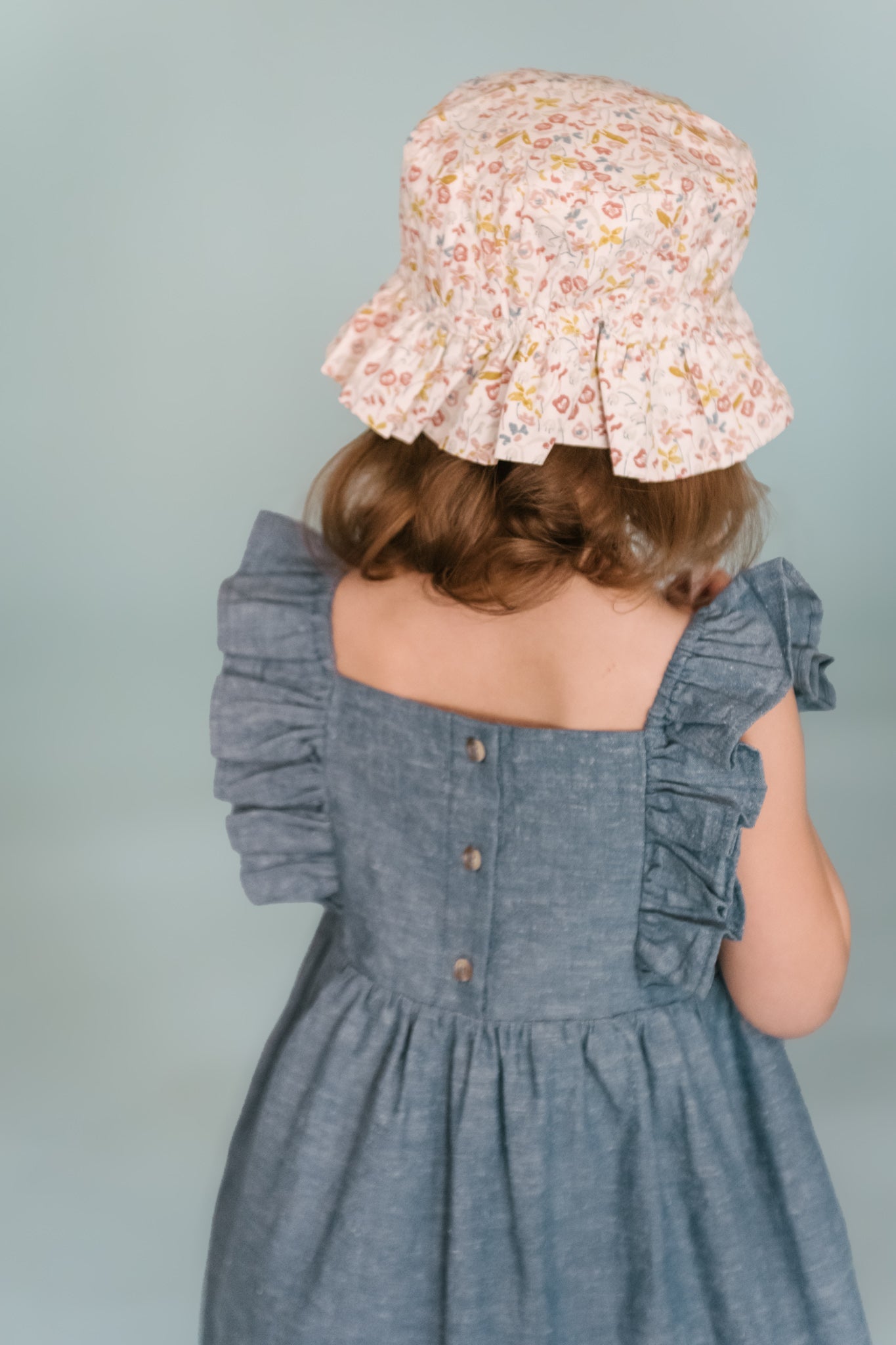 Ruffle Bucket Hat - Floret