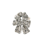 hair bow forget me not in greens pattern