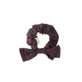 hair bow mulberry/ink in reds pattern