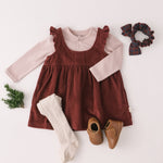 Hair Bow - Mulberry/Ink