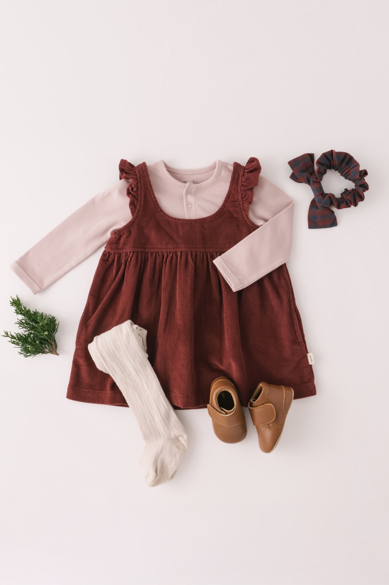 Hair Bow - Mulberry/Ink