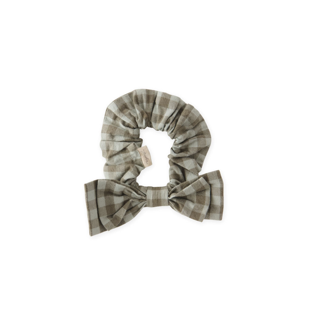 hair bow sage/light sage in greens pattern