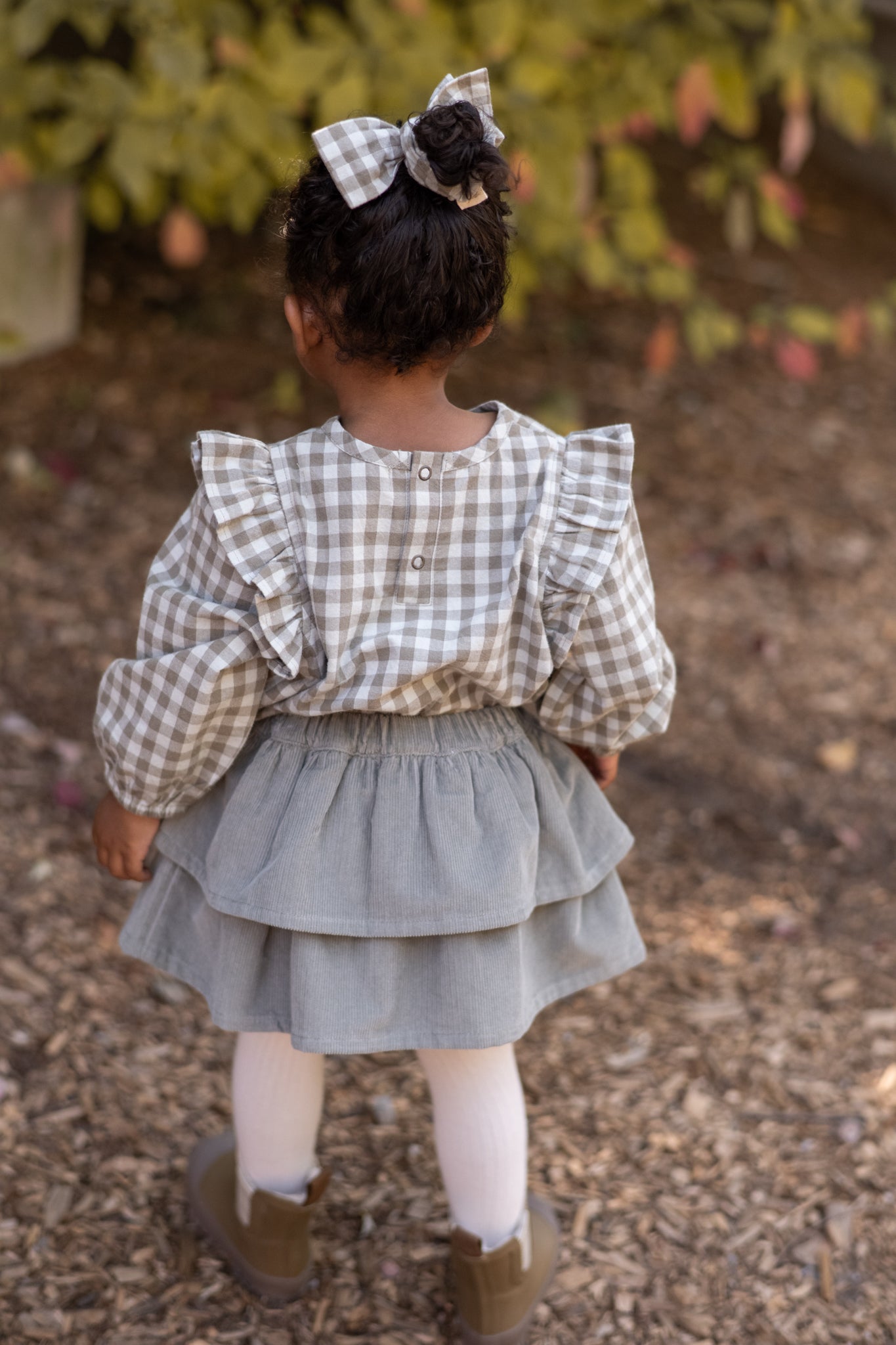 Hair Bow - Sage/Light Sage