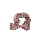 hair bow thistle/light thistle in pinks pattern