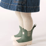 kids sprinkle ribbed tights vanilla